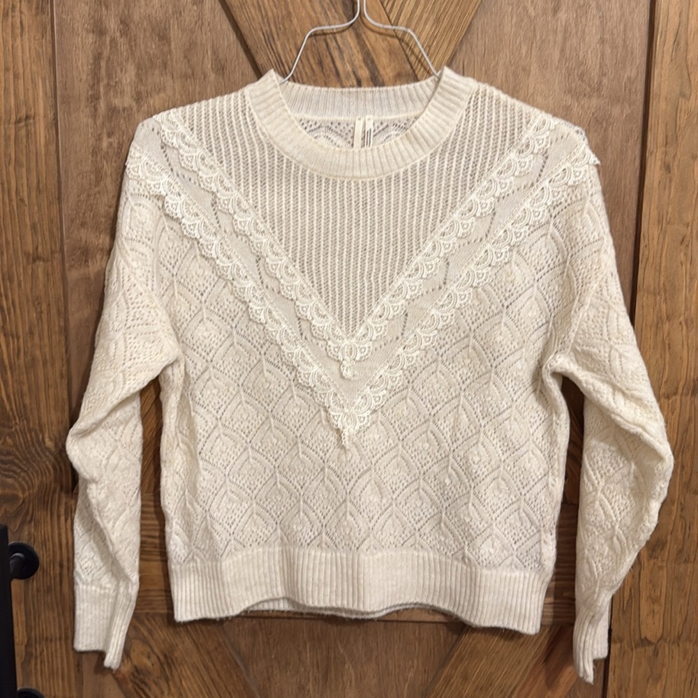Anthropologie Pointelle Sweater